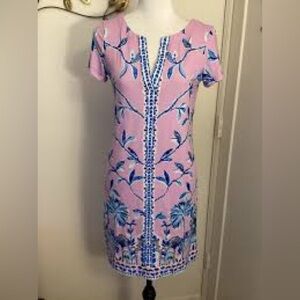 Lilly Pulitzer | Blue and Purple Sheath Mini Dress Size XXL